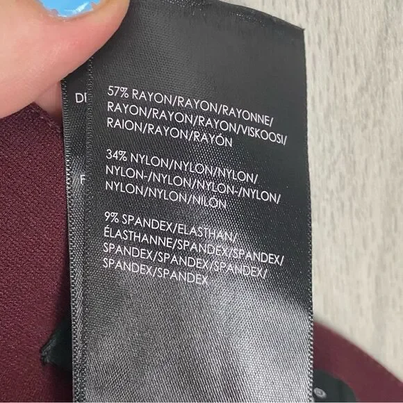 Liverpool | Maroon Drew Skinny Ankle Leggings Size 10 - Picture 8 of 8